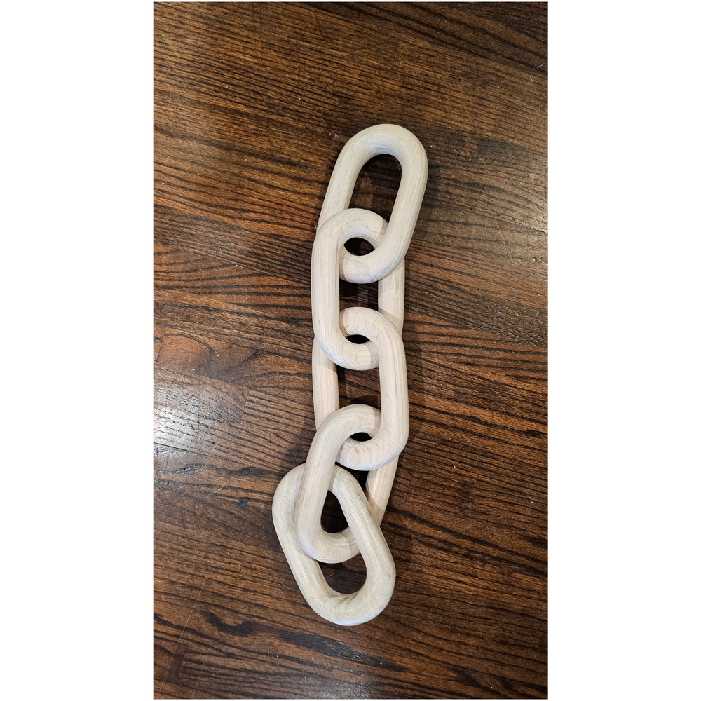 Wood Chain Link Home Decor - Picture 5 of 9